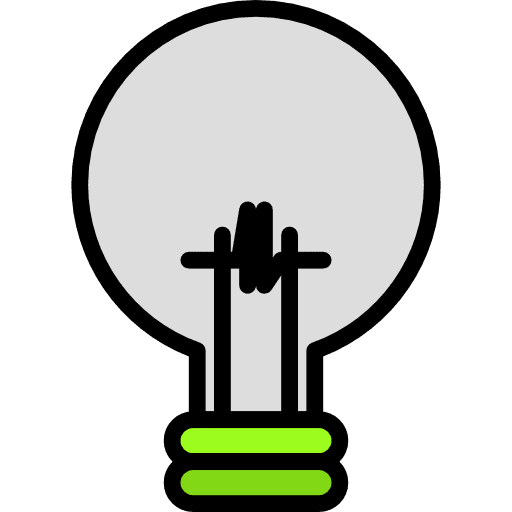 Light bulb electronics technology electricity icon