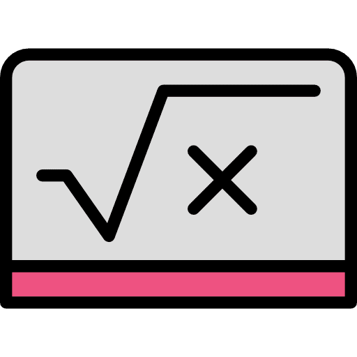 Maths science education class icon