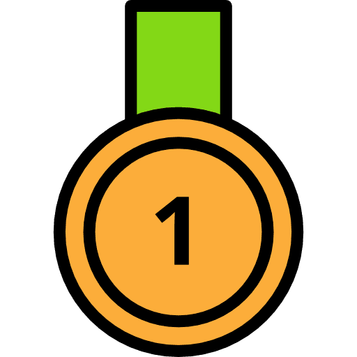 Medal champion award sports and competition icon