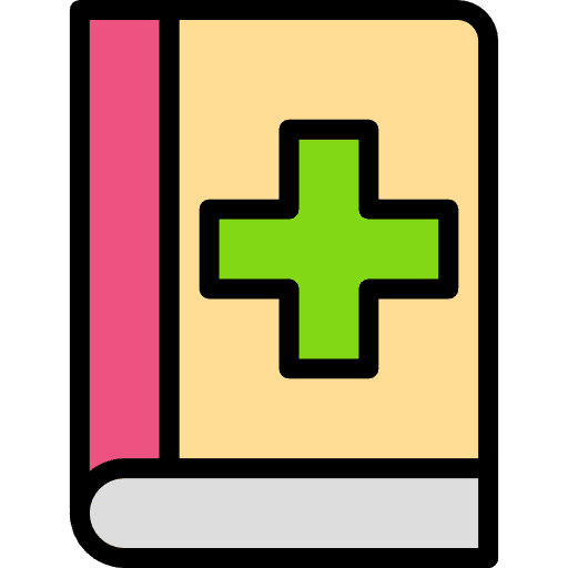 Medicine book university medicine book medicine icon