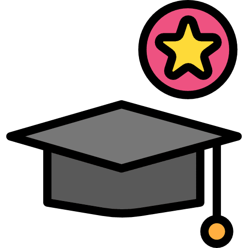 Mortarboard cap mortarboard graduation icon