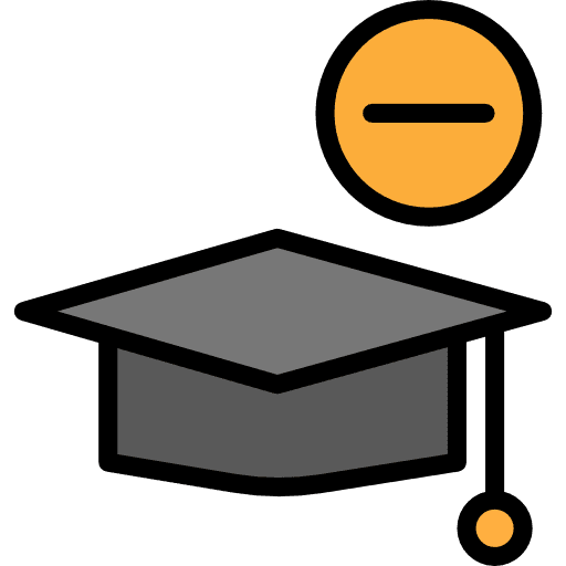 Mortarboard education graduate mortarboard icon