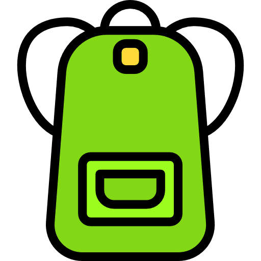 Backpack luggage travel backpack icon