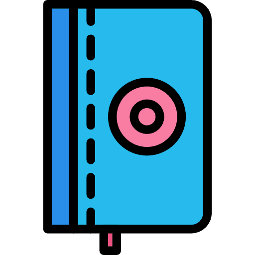 Notebook education agenda interface icon