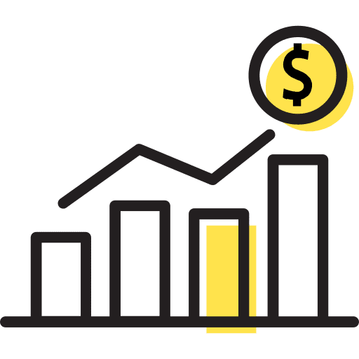 Bars statistics finances graphic icon