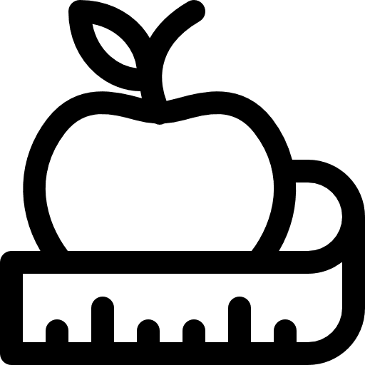 Diet organic apple fruit icon