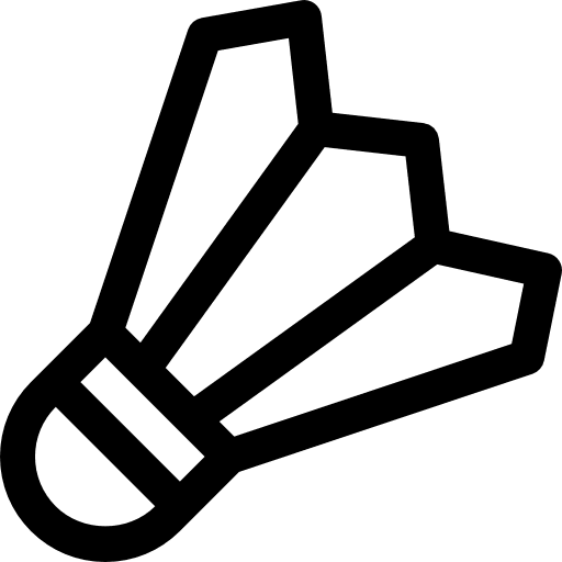 Shuttlecock sport sports birdie icon