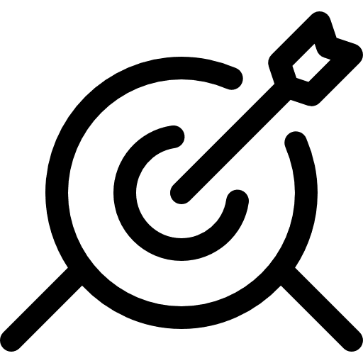 Archery board commerce archery arrow icon