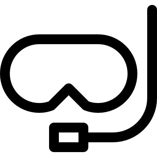 Dive mask diving mask snorkel diving icon
