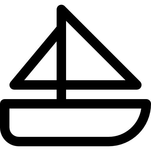 Sail boat marine sailing sail boat icon