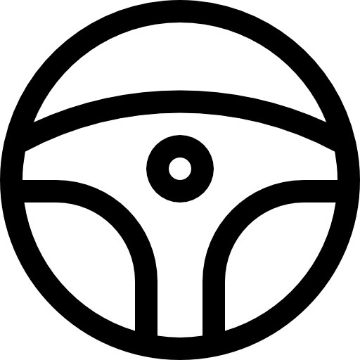 Steering wheel racing game racing drive icon