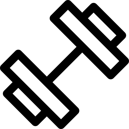 Dumbbell sports and competition dumbbells crossfit icon