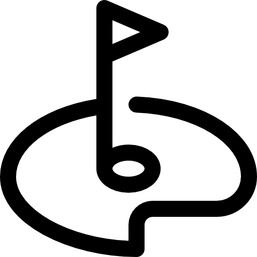 Golf sports and competition ball sports icon