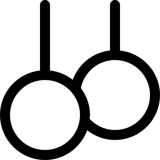 Gymnastics rings athlete sports icon