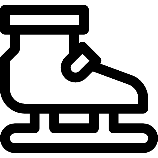 Ice skates sports and competition winter sports sports icon