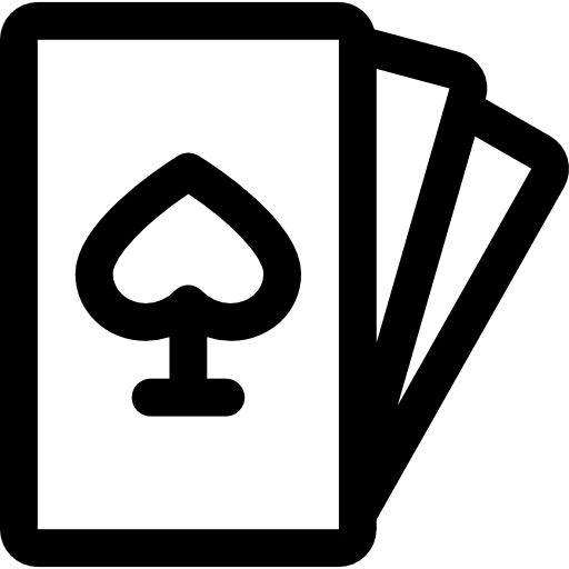 Poker game entertainment game deck icon