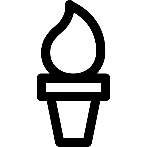 Torch flame olympic games icon