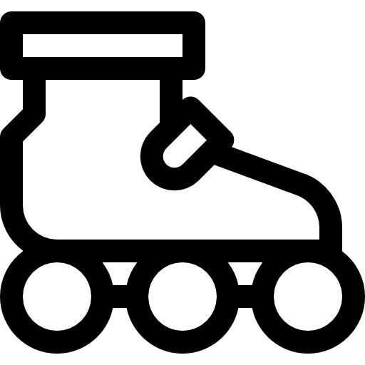 Roller skates inline sports sports and competition icon