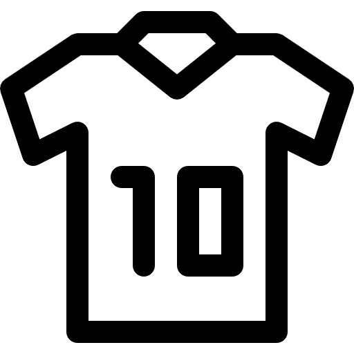 Soccer equipment team sport jersey icon
