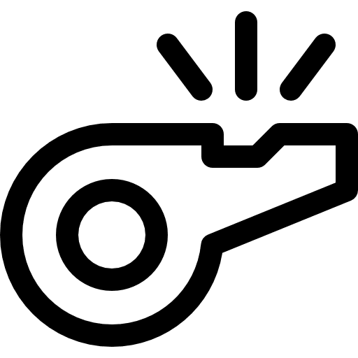 Whistle musical instrument music and multimedia tool icon