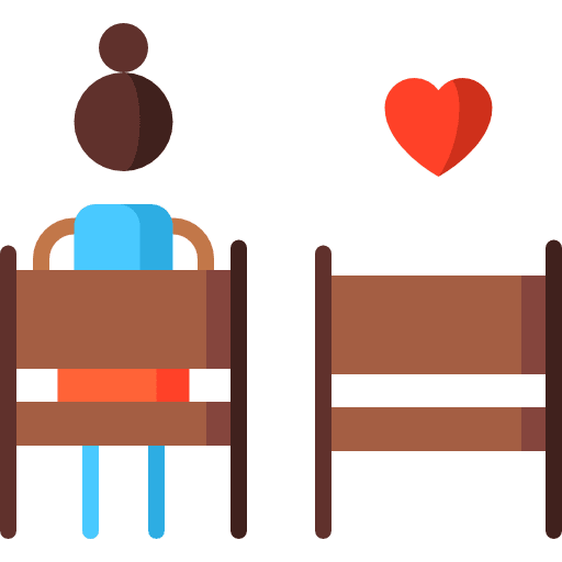 Longing people woman emotions icon