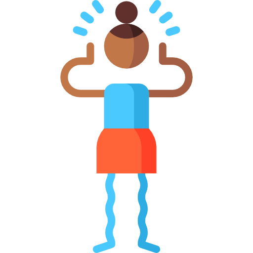 Anxious woman relations anxious icon