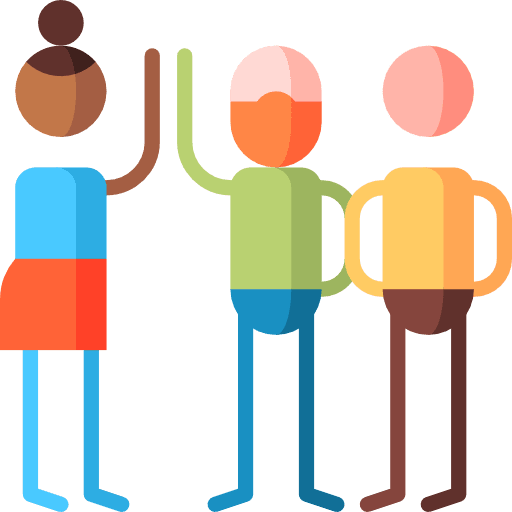 Extroversion people relations humanpictos icon