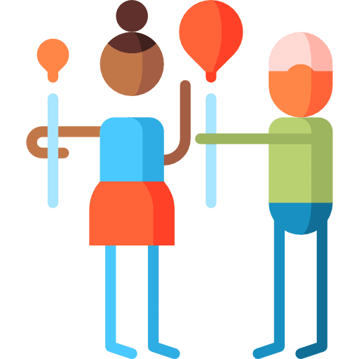 Generosity woman feelings emotions icon