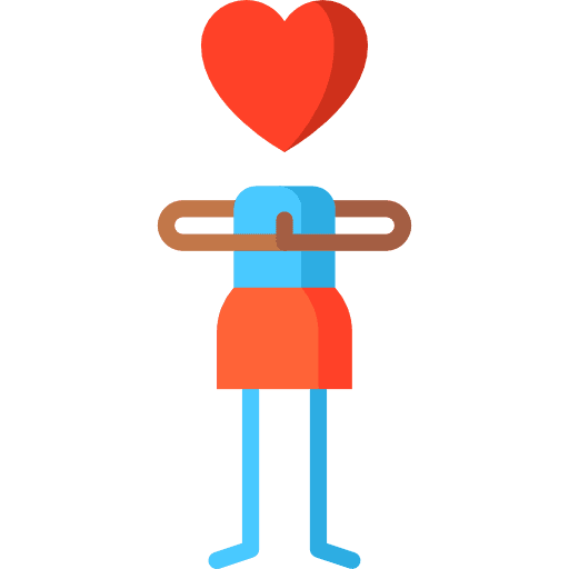 Gratitude woman relations emotions icon