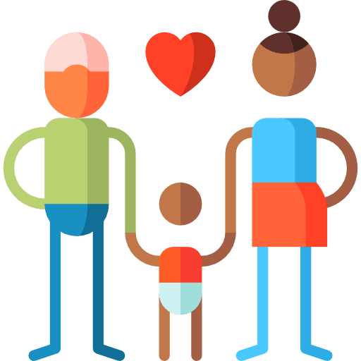 Love feelings people family icon