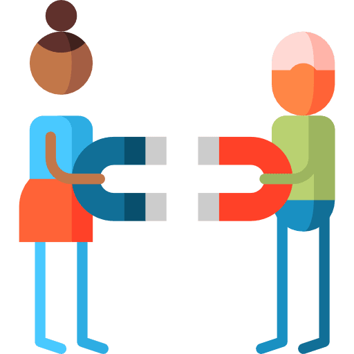 Attraction feelings relations attraction icon