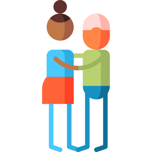 Empathy emotions man woman icon