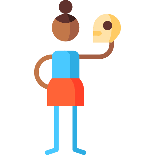 Pensive emotions woman people icon