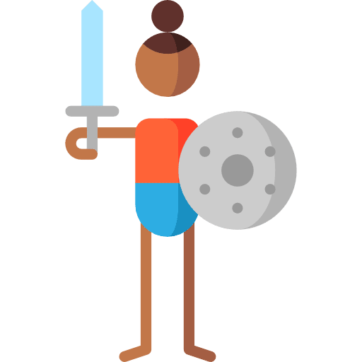 Courage feelings woman emotions icon