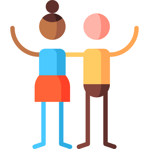 Friendship people man woman icon