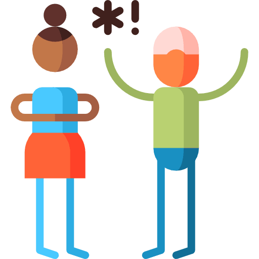 Row feelings people row icon