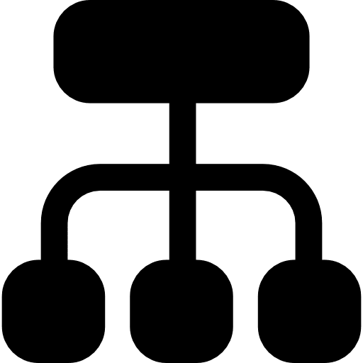 Hierarchical structure diagram organization organized icon