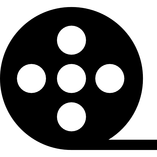 Film reel film reel video player filming icon