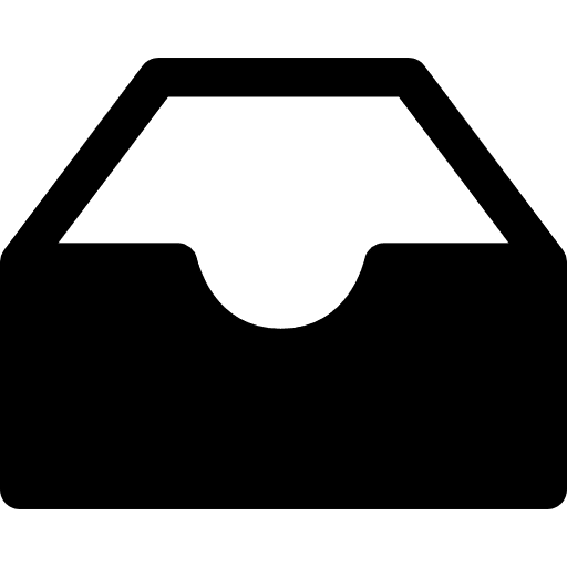 Inbox tool received symbol icon