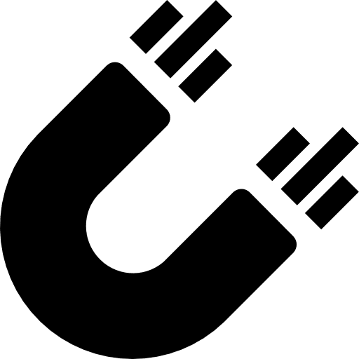 Magnet tools and utensils magnetic physics icon