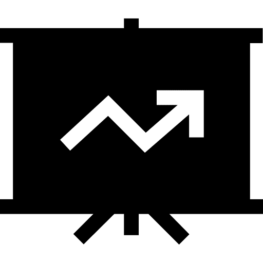 Presentation presentation finances graphic icon