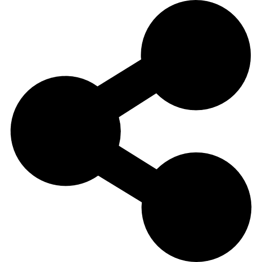 Share social media circles interface icon