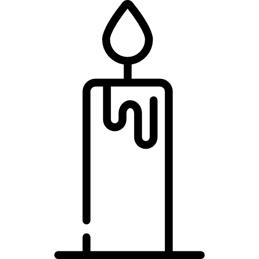 Candle miscellaneous ornamental christmas icon