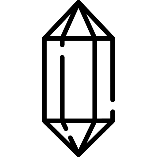 Crystal elements minerals crystal icon