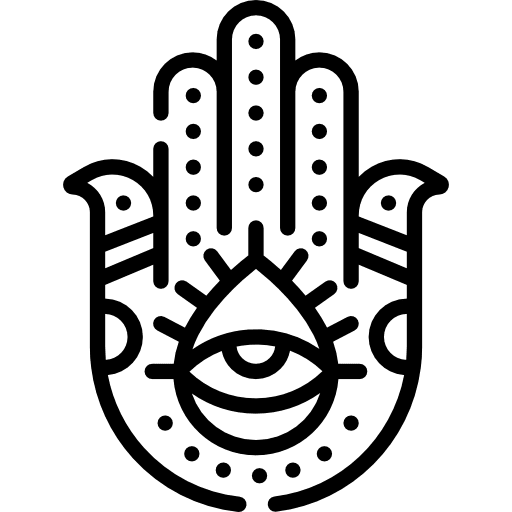 Hand esoteric hand signs icon