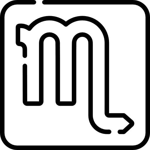 Scorpion esoteric astrology horoscope icon