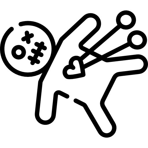 Voodoo doll scary halloween voodoo doll icon