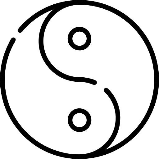 Yin yang balance taoism yin yang icon