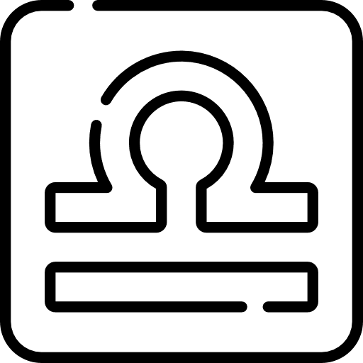 Libra zodiac signs horoscope icon
