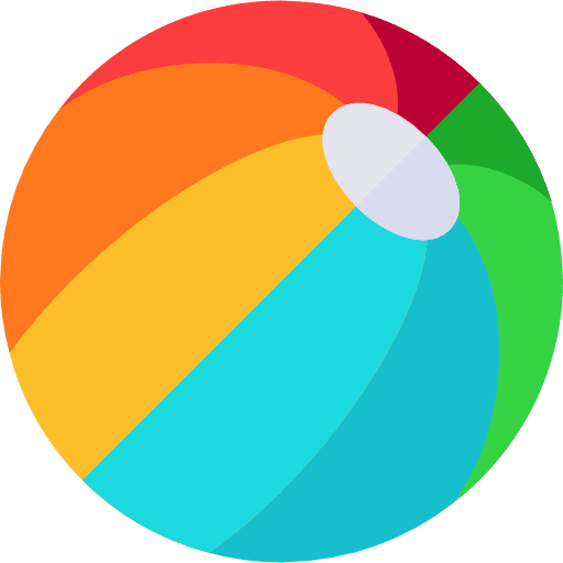 Beach ball summer sport ball icon